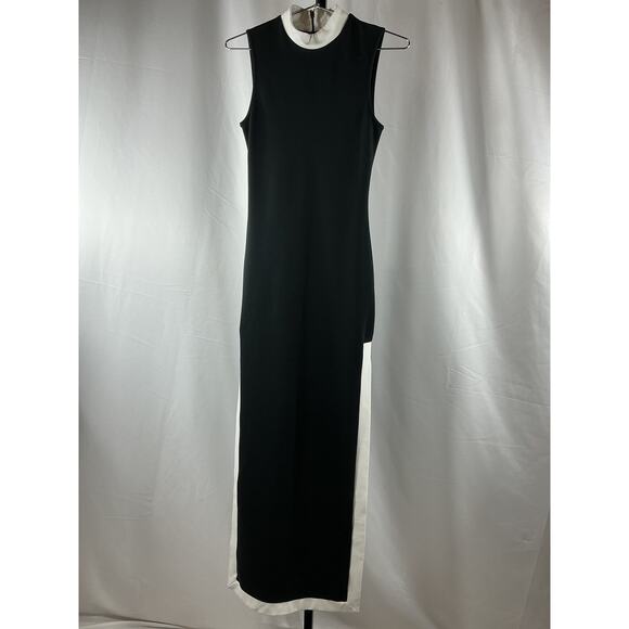 STAUD Black and White Sleeveless Maxi Dress - Picture 2 of 6
